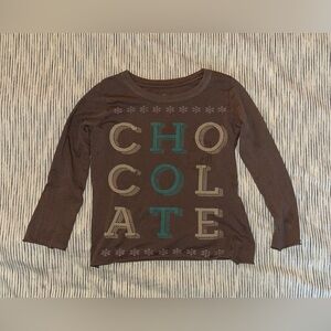 PEEK Kids Brown Long Sleeve Tee with Fun Print